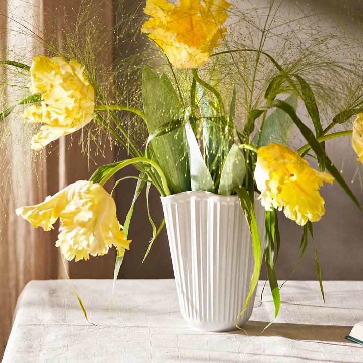 Kähler Design - Hammershøi Unfold vaas, H 20,5 cm, wit