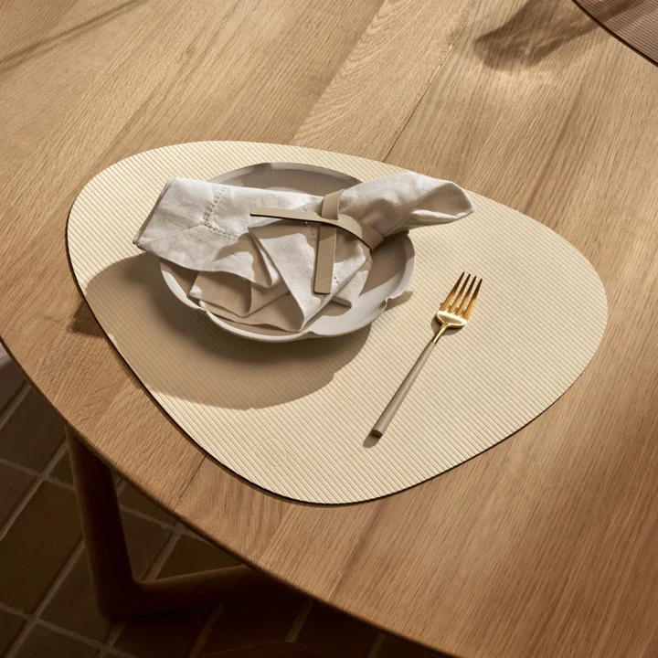 Lind DNA - Placemat Curve L Corduroy vanille