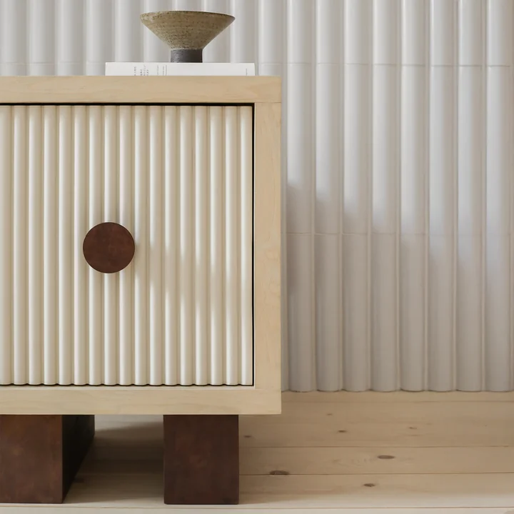 Nobodinoz x Heju - Nachtkastje H 52 cm, essen natuur