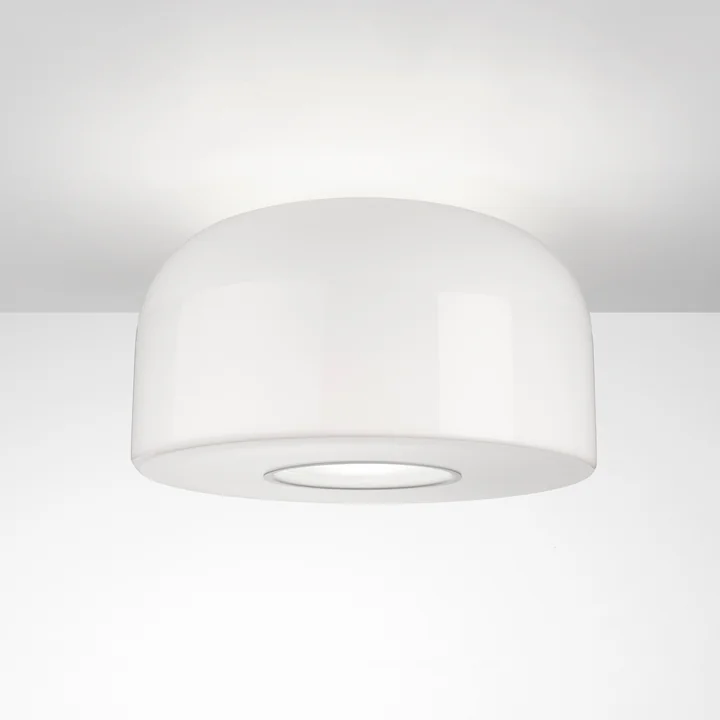 Flos - Bellhop Glass C2 Plafondlamp, wit