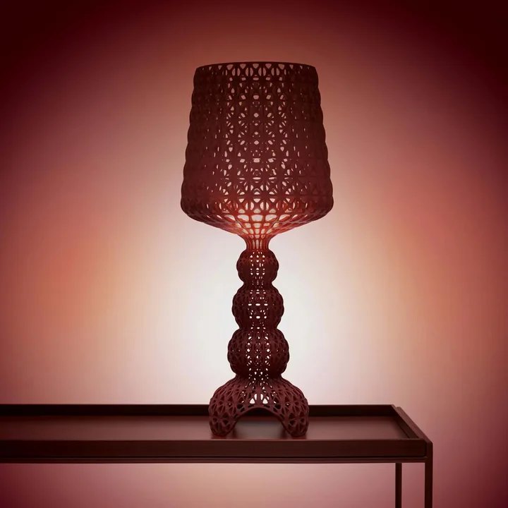Kartell - Mini Kabuki LED tafellamp, bordeaux rood