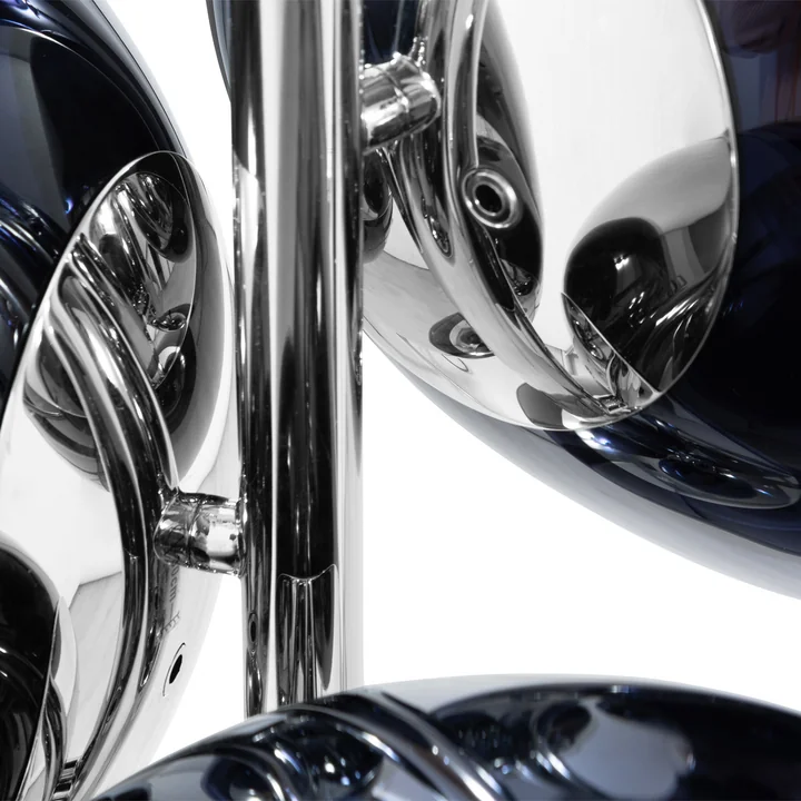 Tom Dixon - Mini LED-kroonluchter Melt, rook / zilver