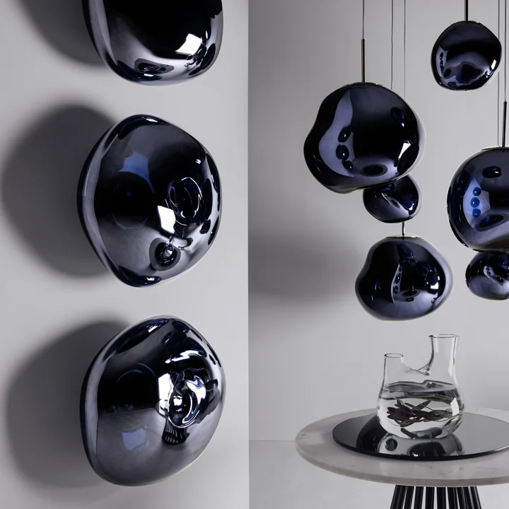 Tom Dixon - Melt LED wandlamp / plafondlamp, 50 x 28 cm, smoke