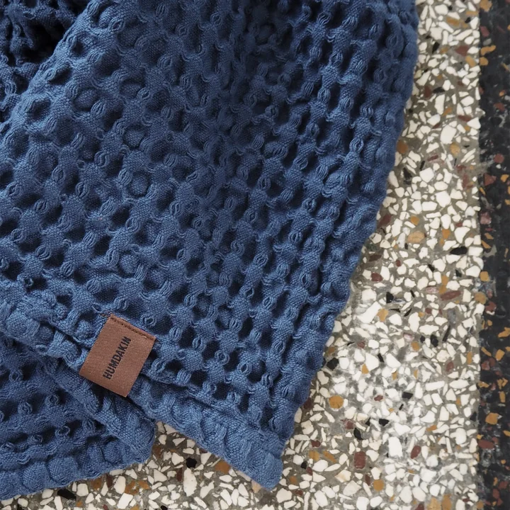 Handdoek met wafelstructuur, 55 x 80 cm van Humdakin in ocean