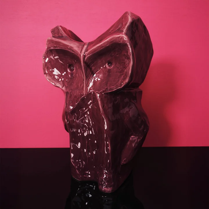 Serax - After Midnight Vaas Uil L, aubergine