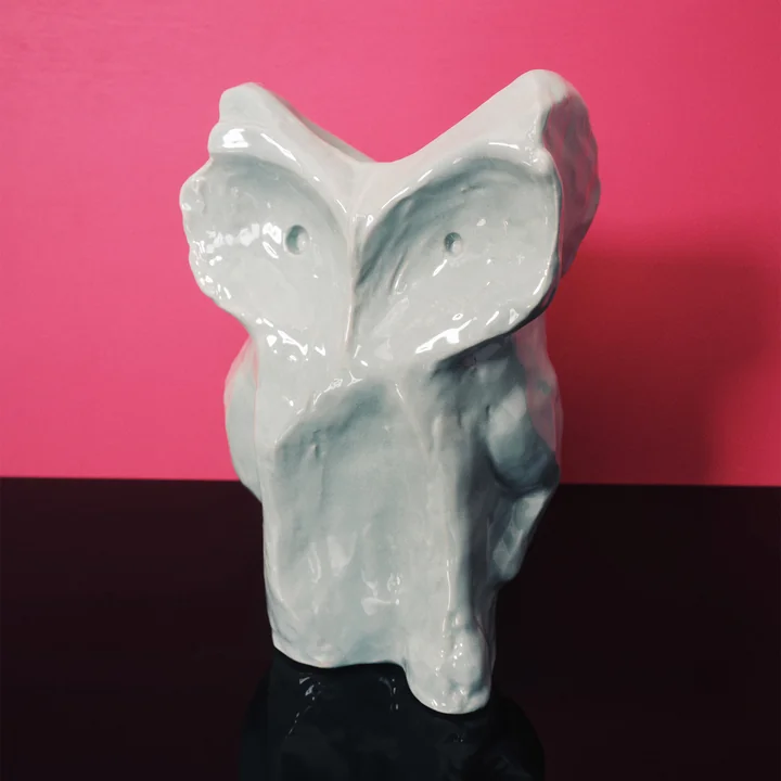 Serax - After Midnight Vaas Uil L, lichtblauw