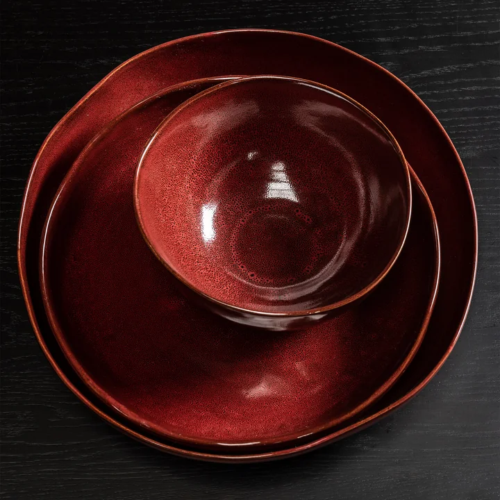 Serax - La Mère serveerschalen, Venetiaans rood