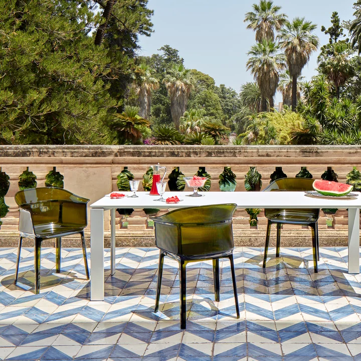 Kartell - Papyros fauteuil, poederblauw