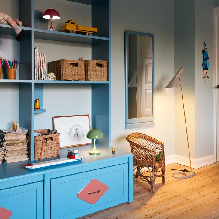 Panthella 160 Draagbare V3 oplaadbare LED tafellamp, ondoorzichtig bordeaux van Louis Poulsen