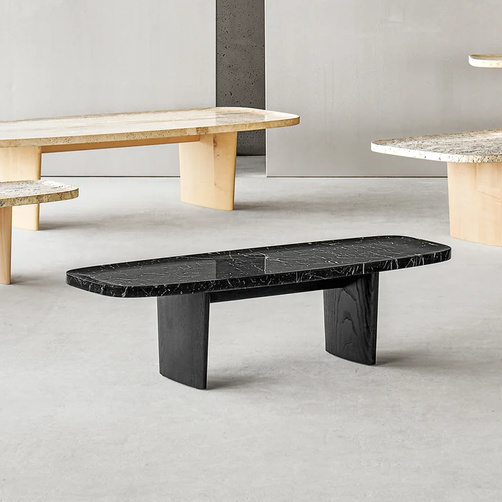 ClassiCon - Matéria bijzettafel, 110 x 39 cm, Nero Marquina marmer / zwart