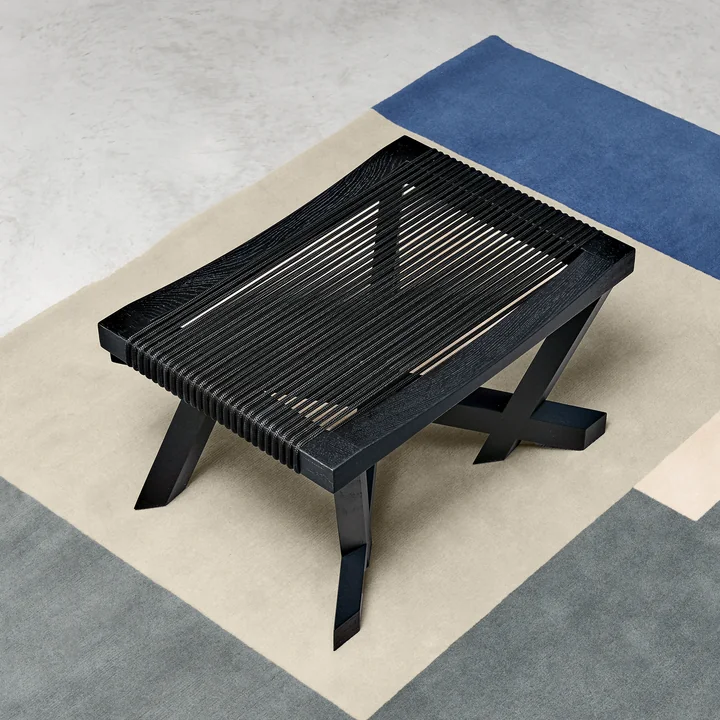 ClassiCon - Volkshaus kruk, zwart gebeitst eiken / zwart