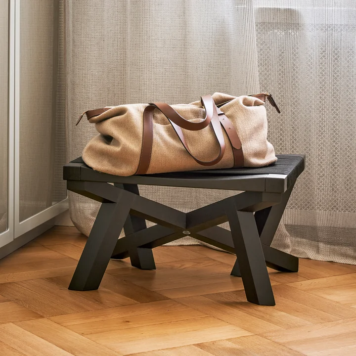 ClassiCon - Volkshaus kruk, zwart gebeitst eiken / zwart