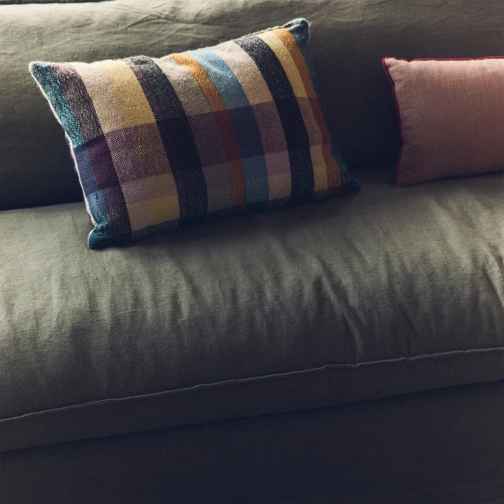 HKliving - Nomad bank, linnen / legergroen