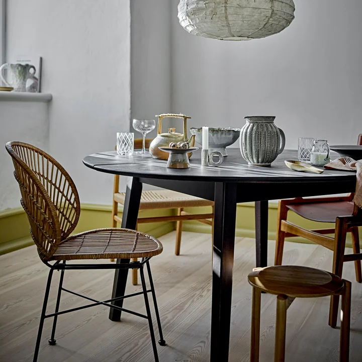 Bloomingville - Peron eettafel, Ø 140 cm, zwart