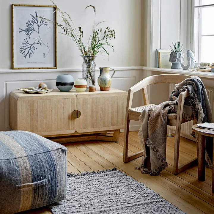 Bloomingville - Serrone stoel en dressoir, naturel