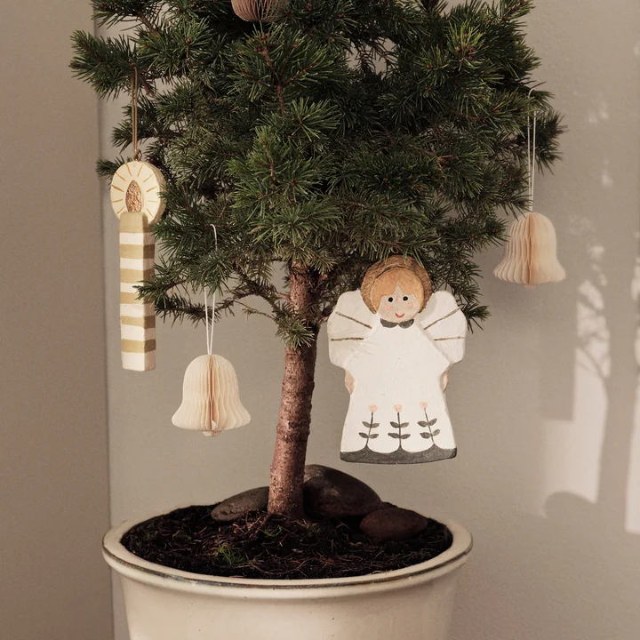 Broste Copenhagen - Sprookjesachtige kerstboomdecoratie engel, meerdere kleuren