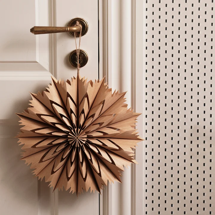 Broste Copenhagen - Venja kerstster S, Ø 30 cm, naturel