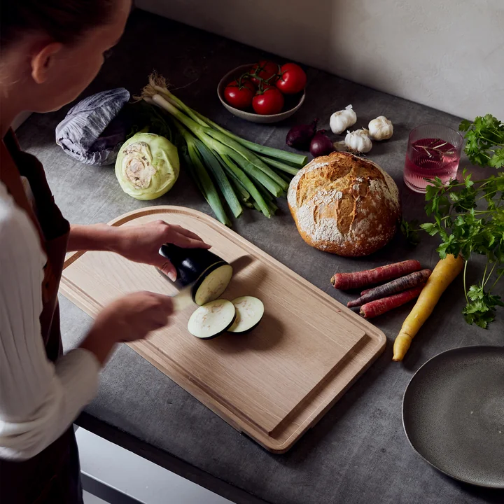 Andersen Furniture - Curve snijplank, groot, 50 x 27 cm, eiken