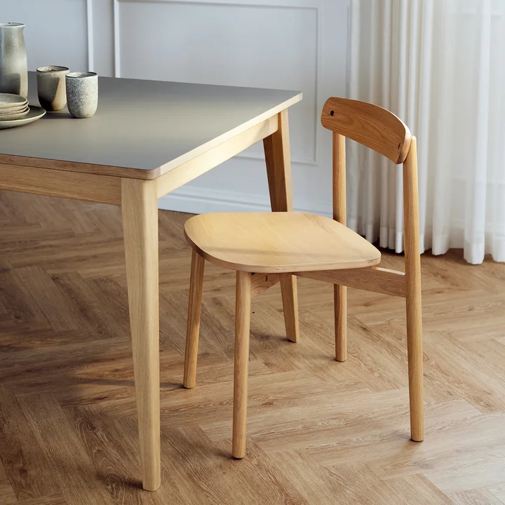 Andersen Furniture - Unite stoel, wit gepigmenteerd eiken