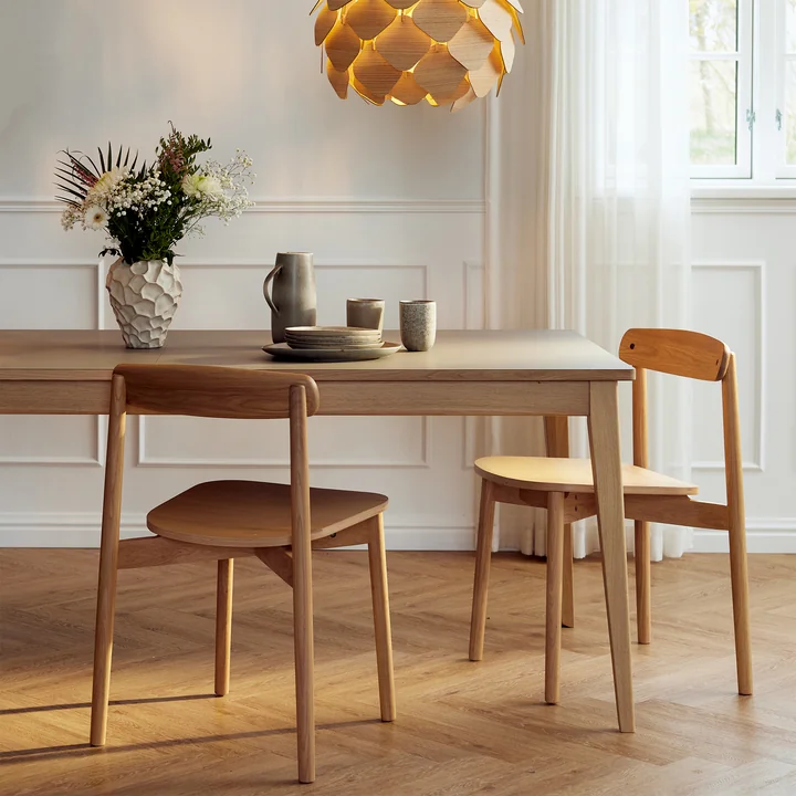 Andersen Furniture - Unite stoel, wit gepigmenteerd eiken