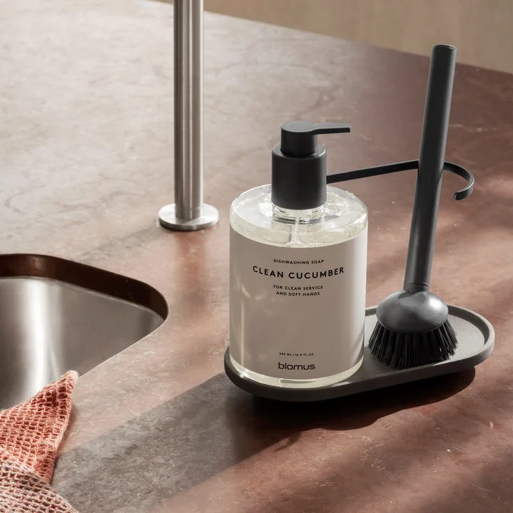 Blomus - Dhuva Vaatwasser-organizer met afwasborstel, rouwduif