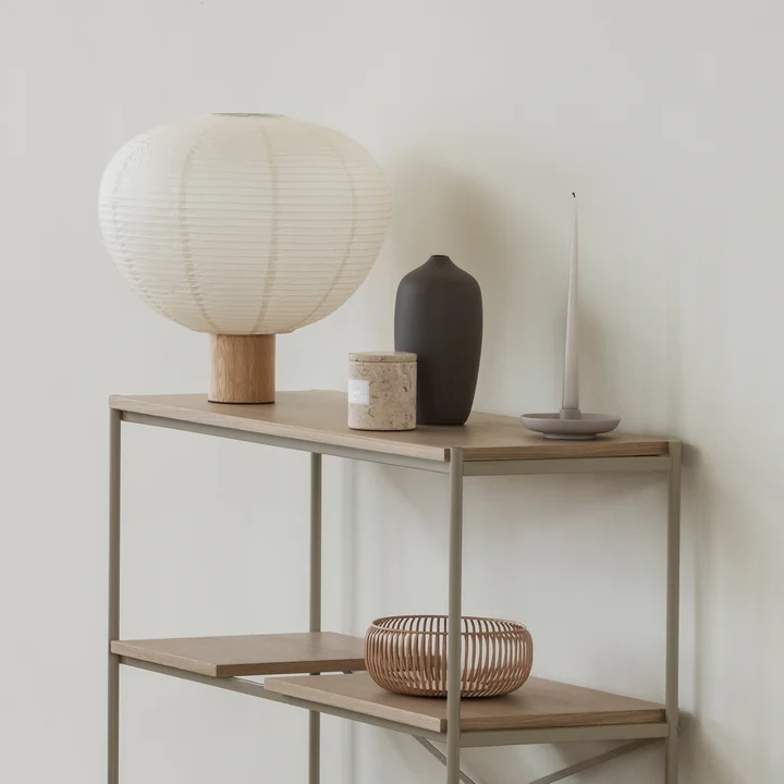 Blomus - Kami Tafellamp, Ø 46 x 45 cm, eiken