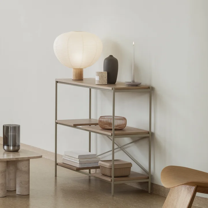 Blomus - Kami Tafellamp, Ø 46 x 45 cm, eiken