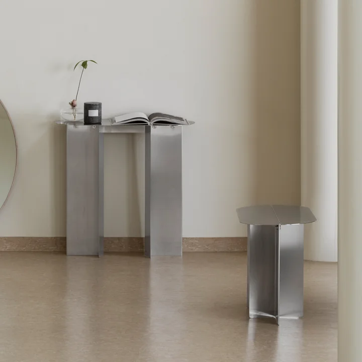 Blomus - Oru Dressoir en bank, roestvrij staal mat