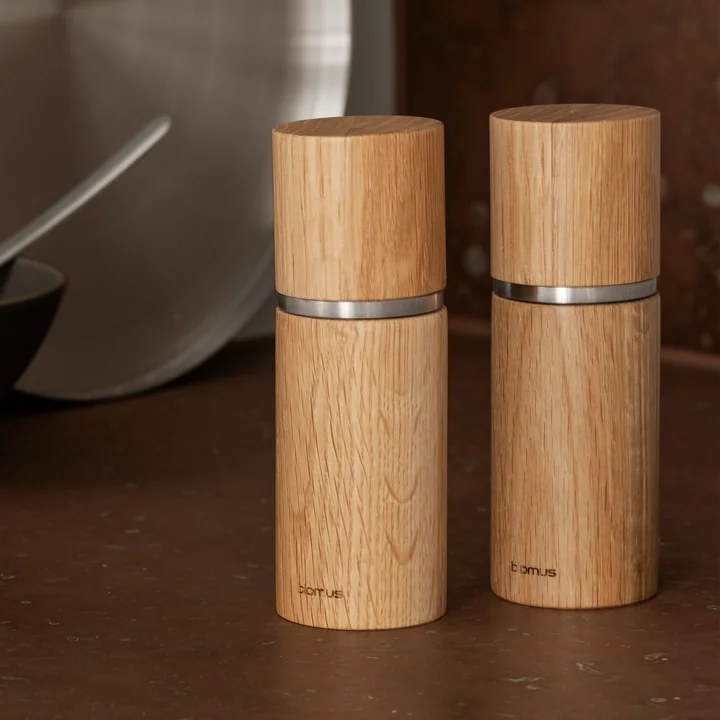 Blomus - Pepe peper- en zoutmolen, eiken (set van 2)