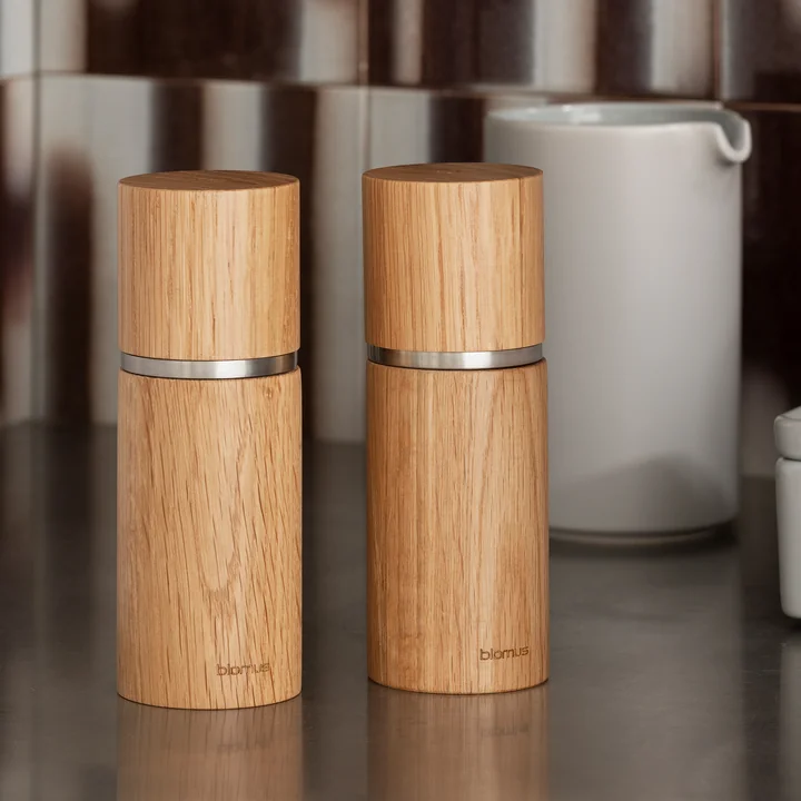 Blomus - Pepe peper- en zoutmolen, eiken (set van 2)