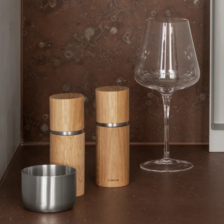 Blomus - Pepe peper- en zoutmolen, eiken (set van 2)