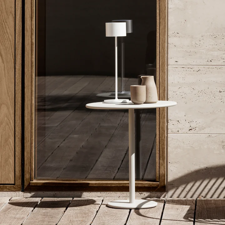 Blomus - Stay Garden bijzettafel, H 45 cm Ø 40 cm, zijdegrijs