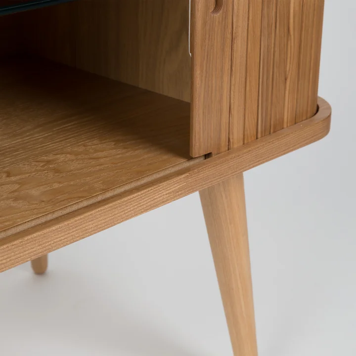 Zuiver - Barbier Dressoir met schuifdeuren, essen