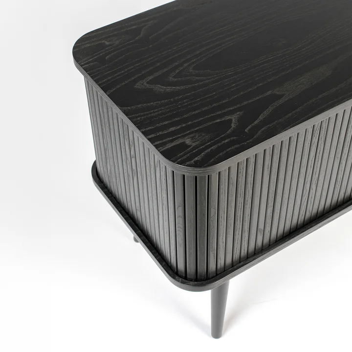 Zuiver - Barbier Dressoir met schuifdeuren, zwart