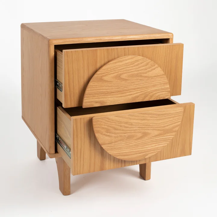 Zuiver - Groove Nachtkastje, eiken