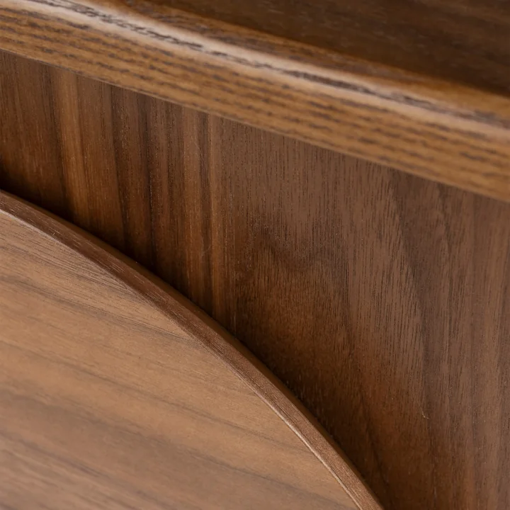 Zuiver - Groove Nachtkastje, walnoot