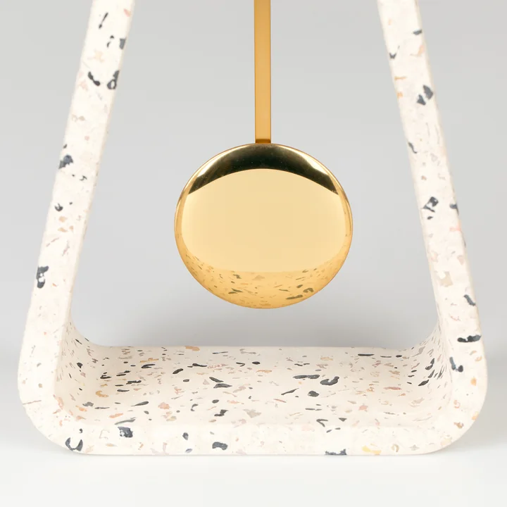 Zuiver - Pendulum Time Tafelklok, terrazzo wit
