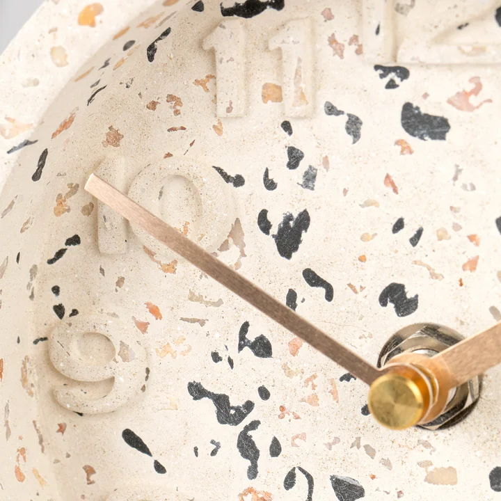 Zuiver - Pendulum Time Tafelklok, terrazzo wit