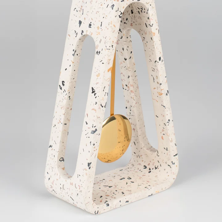 Zuiver - Pendulum Time Tafelklok, terrazzo wit