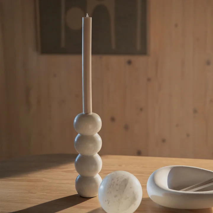 Zuiver - Rome Kandelaar, wit marmer