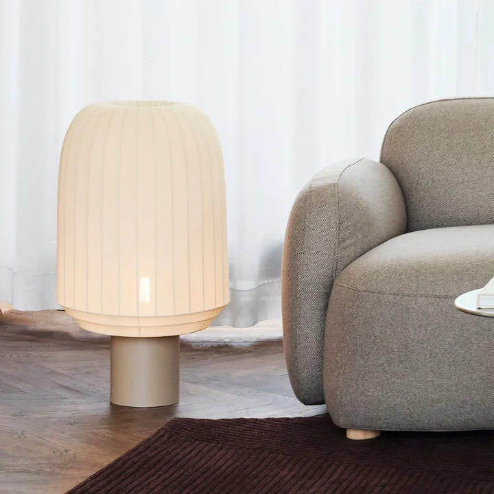 Northern - Staande lamp Tradition, Ø 39 cm / H 70 cm, offwhite / grijs-beige