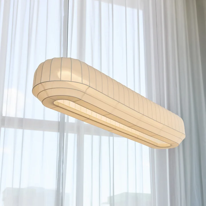 Northern - LED hanglamp Tradition, lineair, L 120 cm, gebroken wit