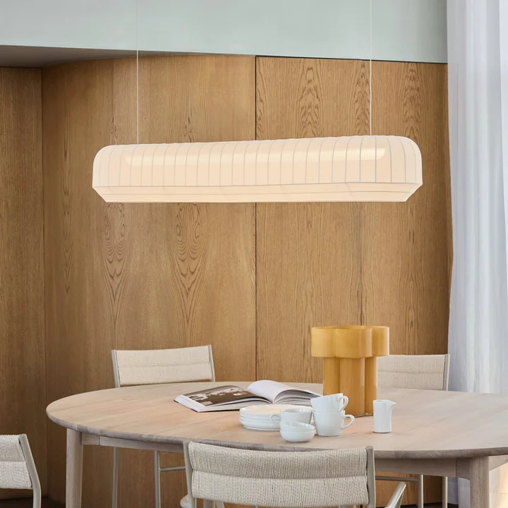 Northern - LED hanglamp Tradition, lineair, L 120 cm, gebroken wit