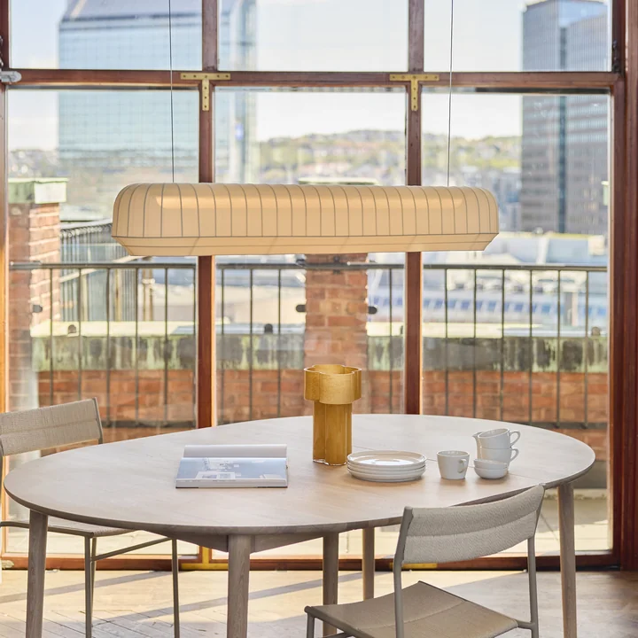 Northern - LED hanglamp Tradition, lineair, L 120 cm, gebroken wit