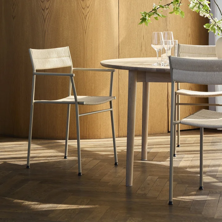 Northern - Vev fauteuil, grijs beige / naturel