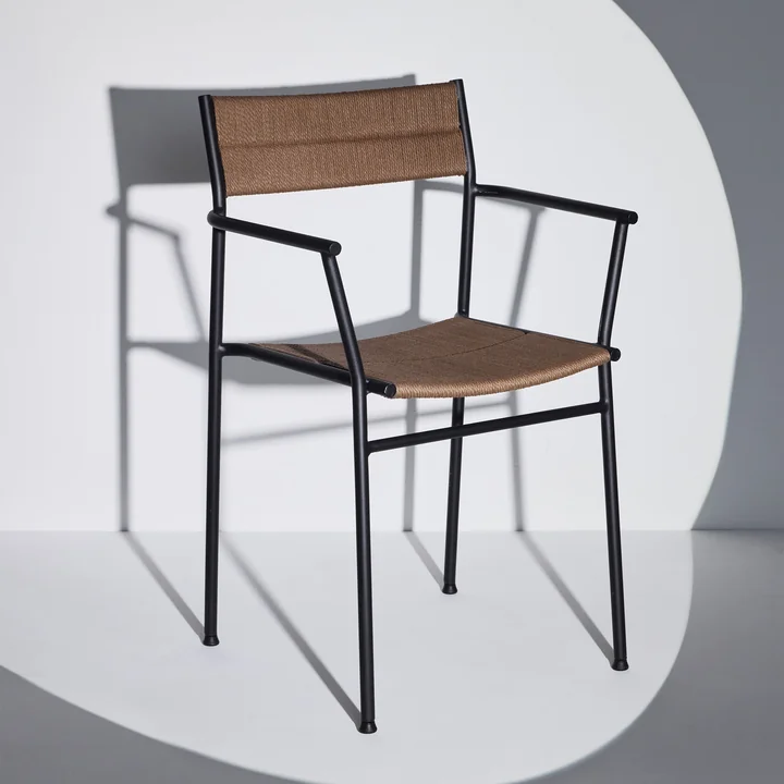 Northern - Vev fauteuil, zwart / bruin