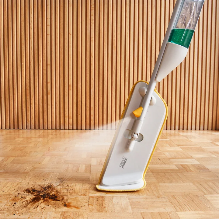 Joseph Joseph - CleanTech Spraymop met schuurspons, lichte steen