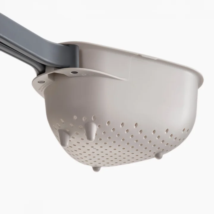 Joseph Joseph - Droplet Keuken vergiet met inklapbare handgrepen, groot, steen