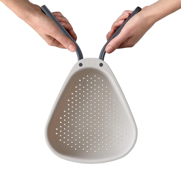 Joseph Joseph - Droplet Keuken vergiet met inklapbare handgrepen, groot, steen