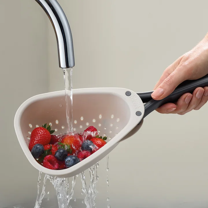 Joseph Joseph - Droplet Keuken vergiet met inklapbare grepen mini, steen